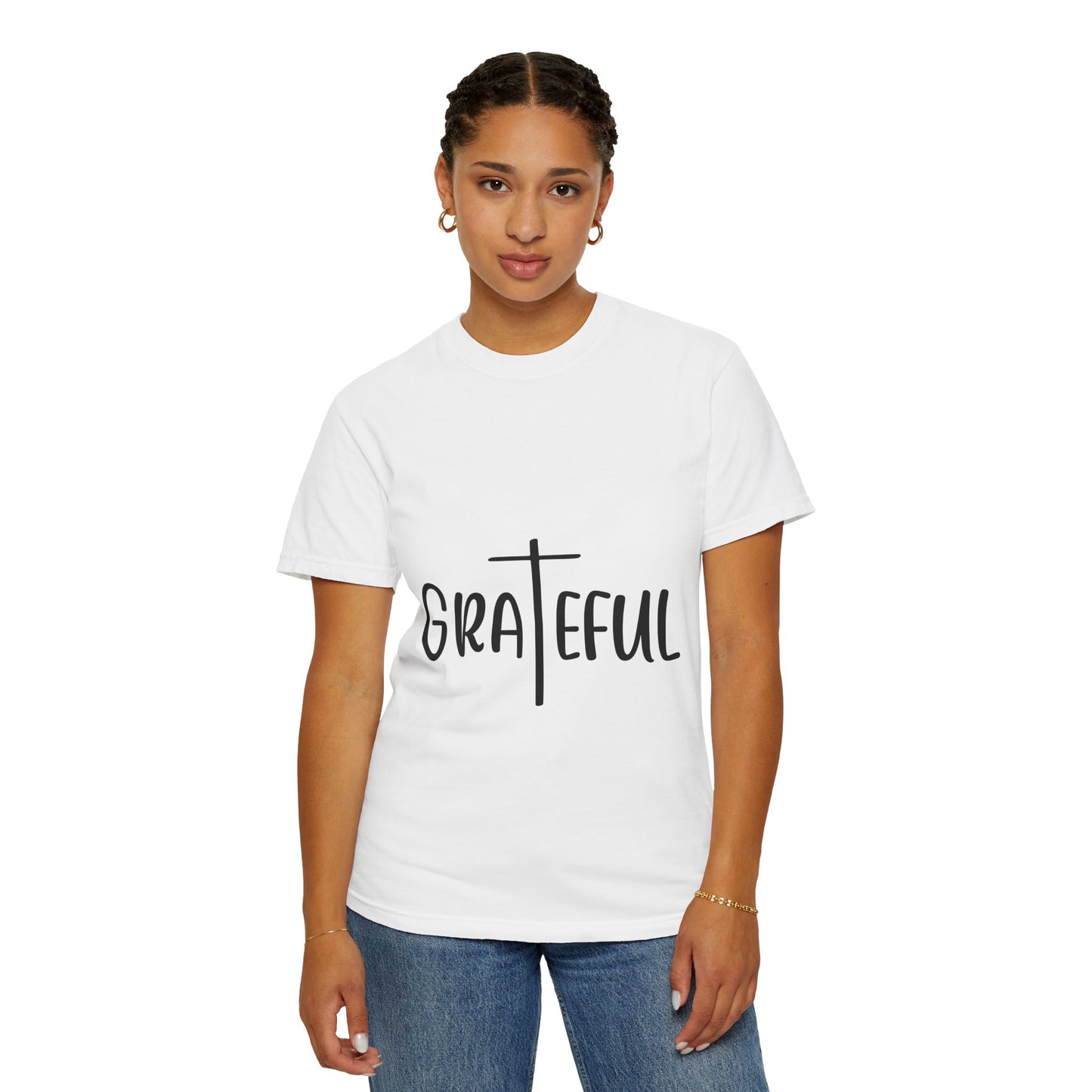 Grateful Unisex T-Shirt | Casual Cotton Tee | Inspirational Gift | Everyday Wear | Christian Apparel | Mindfulness Fashion